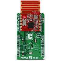 MikroElektronika MiWi 2 Click, RF Sub 1GHz, GPIO, SPI, 3.3V, 902-928 MHz, MRF89XAM9A, 2.25"X1", 0.05lb