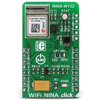 MikroElektronika WiFi NINA Click, Standalone WiFi Module, GPIO, UART, 3.3V, 1.69"X1"