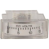 Modutec (Jewell Instruments) Panel Meter, Volt, Electrical/Elec, Analog, Range 0-15VDC, Accy 5%