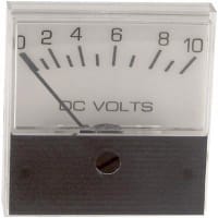 Modutec (Jewell Instruments) Panel Meter, Volt, Electrical/Elec, Analog, Range 0-10VDC, Accy 5%