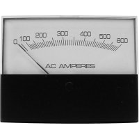 Modutec (Jewell Instruments) PANEL METER, ANALOG, 3 1/2, ACA TRANSFORMER RATED, 5ACA / 600ACA