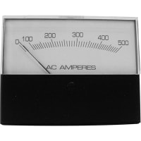 Modutec (Jewell Instruments) PANEL METER, ANALOG, 4 1/2, ACA TRANSFORMER RATED, 5ACA / 500ACA