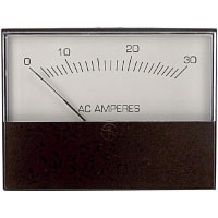 Modutec (Jewell Instruments) Panel Meter, Ammeter, Electrical/Elec, Analog, Range 0-30AAC