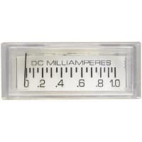 Modutec (Jewell Instruments) Panel Meter, Ammeter, Electrical/Elec, Analog, Range 0-1mADC, Accy 5%