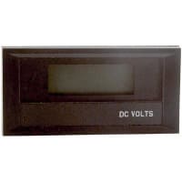 Modutec (Jewell Instruments) Panel Meter, Volt, E-mech, LCD, Range 0-20VDC, Cut-Out 1/8 DIN, 3-1/2 Dig, 0.5" DigH