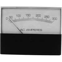 Modutec (Jewell Instruments) PANEL METER, ANALOG, 3 1/2, ACA TRANSFORMER RATED, 5ACA / 300ACA