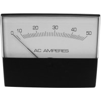 Modutec (Jewell Instruments) PANEL METER, ANALOG, 3 1/2, ACA TRANSFORMER RATED, 5ACA / 50ACA