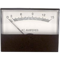 Modutec (Jewell Instruments) Panel Meter, Ammeter, Electrical/Elec, Analog, Range 0-15AAC