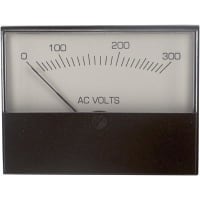 Modutec (Jewell Instruments) Panel Meter, Volt, Electrical/Elec, Analog, Range 0-300VAC