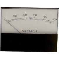 Modutec (Jewell Instruments) Panel Meter, Volt, Electrical/Elec, Analog, Range 0-500VAC