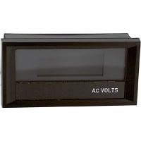 Modutec (Jewell Instruments) Panel Meter, Volt, E-mech, LCD, Range 80-260VAC, Cut-Out 1/8 DIN, 3-1/2 Dig, 0.5" DigH