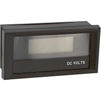 Modutec (Jewell Instruments) Panel Meter, Volt, E-mech, LCD, Range 0-200VDC, Cut-Out 1/8 DIN, 3-1/2 Dig, 0.5" DigH