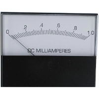 Modutec (Jewell Instruments) Panel Meter, Ammeter, Electrical/Elec, Analog, Range 0-1mADC, Accy 2%