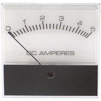 Modutec (Jewell Instruments) Panel Meter, Ammeter, Electrical/Elec, Analog, Range 0-5ADC, Accy 5%