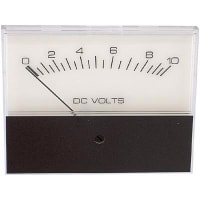 Modutec (Jewell Instruments) Panel Meter, Volt, Electrical/Elec, Analog, Range 0-10VDC, Accy 5%