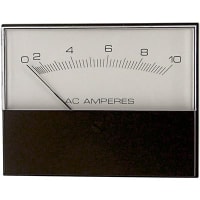 Modutec (Jewell Instruments) Panel Meter, Ammeter, Electrical/Elec, Analog, Range 0-10AAC