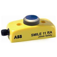 ABB Jokab Safety E-Stop, Twist to Reset, Blue/Black/Yellow 32mm Mushroom Head