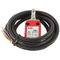 ABB Jokab Safety Limit Switch, Safety, 2NC 1NO, Pnl Roller plunger 2, 3m side exit cbl, CE cULus TUV