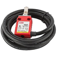 ABB Jokab Safety Limit Switch, Safety, 2NC 1NO, Pnl Roller plunger 1, 3m side exit cbl, CE cULus TUV