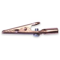 Mueller Conn Test Clips Alligator Screw Term Insulated Solid Copper Cont Mtl Nickel 10A