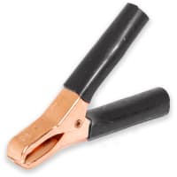 Mueller Conn Test Clips Sz Mini Crimp/Screw Term Black Insulated Solid Copper 75A