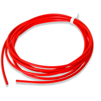 Mueller Hook-Up Wire, 10 AWG, Stranded:TC, Red Silicone Ins, 600V