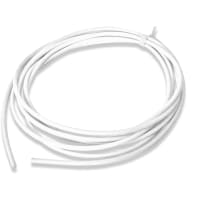 Mueller Hook-Up Wire, 10AWG, TC, Stranded, White Silicone Jkt, 45Amp