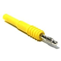 Mueller Yellow Insulated Banana Jack to Standard Banana Pl