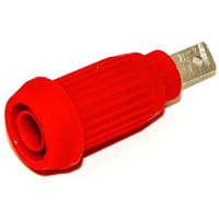 Mueller Red Pressfit Insulated Banana Jack-Spade Lug Connection