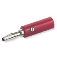 Mueller Connector; Test; Banana Plug; Set Screw; 15 A; Red; Spring Loaded