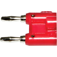 Mueller Conn Test BindingPost Dual Red 0.75In.Spacing 22-16AWG 15A 5000V(RMS)