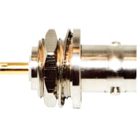 Mueller Connector, RF, BNC, Jack, STR, Body:TarnishRes.Brass, 50Ohm, PTFE, GoldPLDBECu