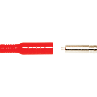 Mueller Conn Test Banana Jack CableMnt SLD/Crimp Red 22-18AWG Ni PLD Brass 15A 5000VDC