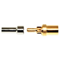 Mueller Cable Mount SMB Conn Plug 50Ohms Impedance Crimp Termination Bulkhead Fitting