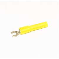 Mueller Crimp Terminal, INSULATED SPADE LUG, YEL, BULK BU Series