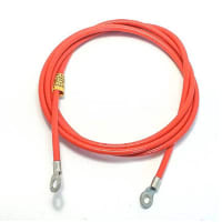 Mueller Ground Cable, 60 in., 1/4 in. Lugs, 1/8 in. Stainless Steel, Orange Jacket