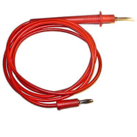 Mueller RED TEST PROD TO RIGHT ANGLE UNSHROUDEDBANANA PLUG, 48 18G PVC