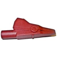 Mueller Aligator Clip Nickel-Plated Steel Contact 10A Red BU Series