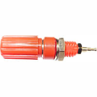 Mueller Red Slim-Line Five-Way Binding Post-Threaded