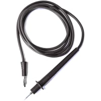 Mueller Black Multiple Feature Test Prod to Unshrouded Banana Plug, 48" 18G PVC