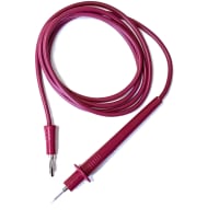 Mueller Red Multiple Feature Test Prod to Unshrouded Banana Plug, 48" 18G PVC