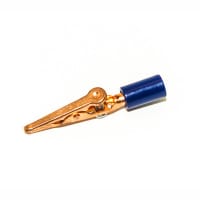 Mueller Blue Alligator Copper Clip Acetate Handle - 10 Amp