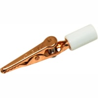 Mueller White Alligator Copper Clip Acetate Handle - 10 Amp