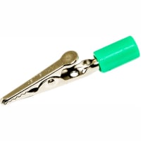 Mueller Green Phone Tip Alligator Steel Clip Acetate Handle - 10 Amp