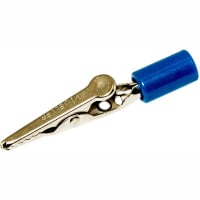 Mueller Blue Phone Tip Alligator Steel Clip Acetate Handle - 10 Amp