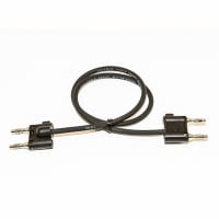 Mueller Black Stackable Double Banana Plug on Both Ends-RG58, 60" RG58 Coax