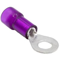 Mueller Interconnect Terminal, 22-18 Nylon Insulated numb.8 Ring Terminal