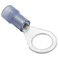 Mueller Interconnect Terminal, 16-14 Nylon Insulated 5/16 Ring Terminal