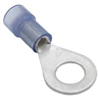 Mueller Interconnect Terminal, 16-14 Nylon Insulated 1/4 Ring Terminal