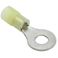 Mueller Interconnect Terminal, 12-10 Nylon Insulated 1/4 Ring Terminal